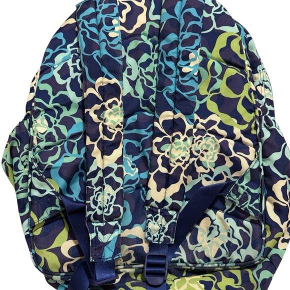 Vera Bradley Campus Backpack Katalina Blue Pattern - Picture 2 of 7